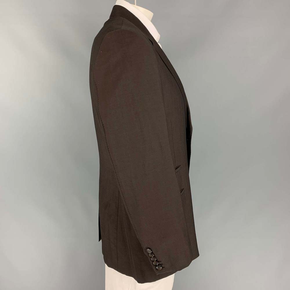 PAUL SMITH Brown Wool  Mohair Single Breasted Sport Coat - Picture 2 of 6